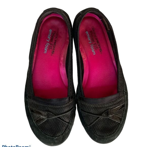 SKECHERS Women’s Black Shoes Memory Foam Size 7.5 - Picture 2 of 10